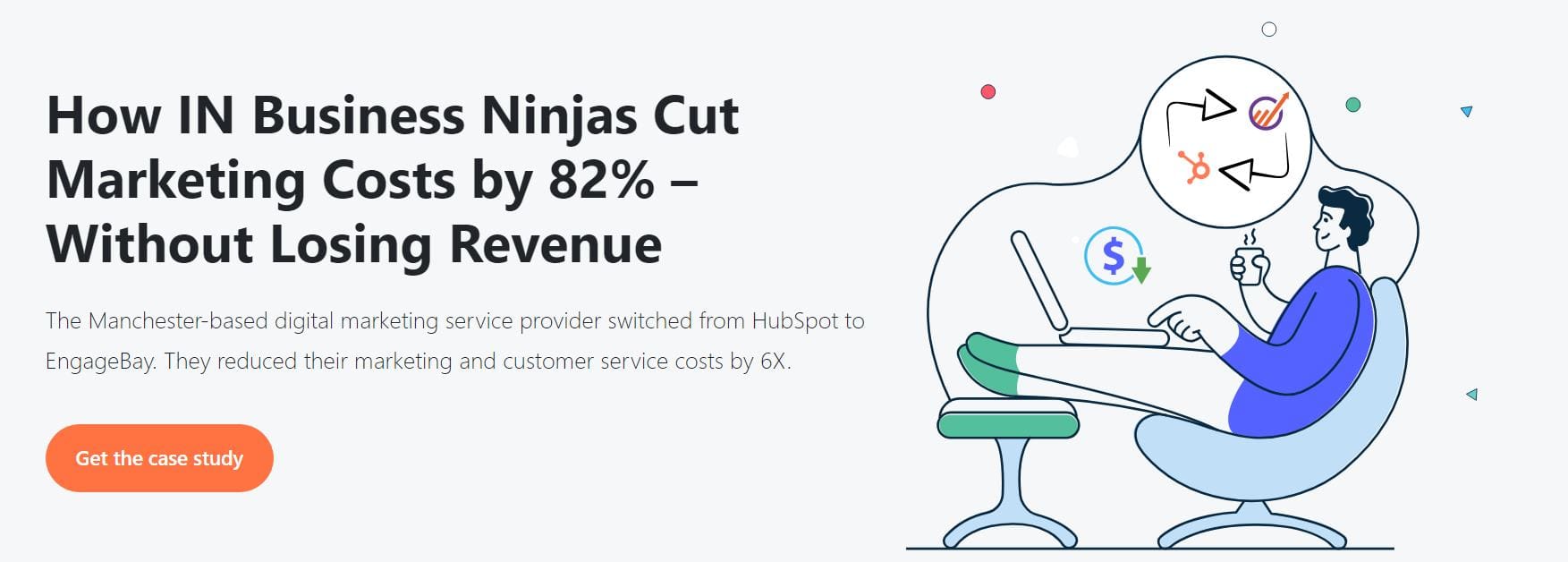 Business ninja's marketing automation case study by EngageBay