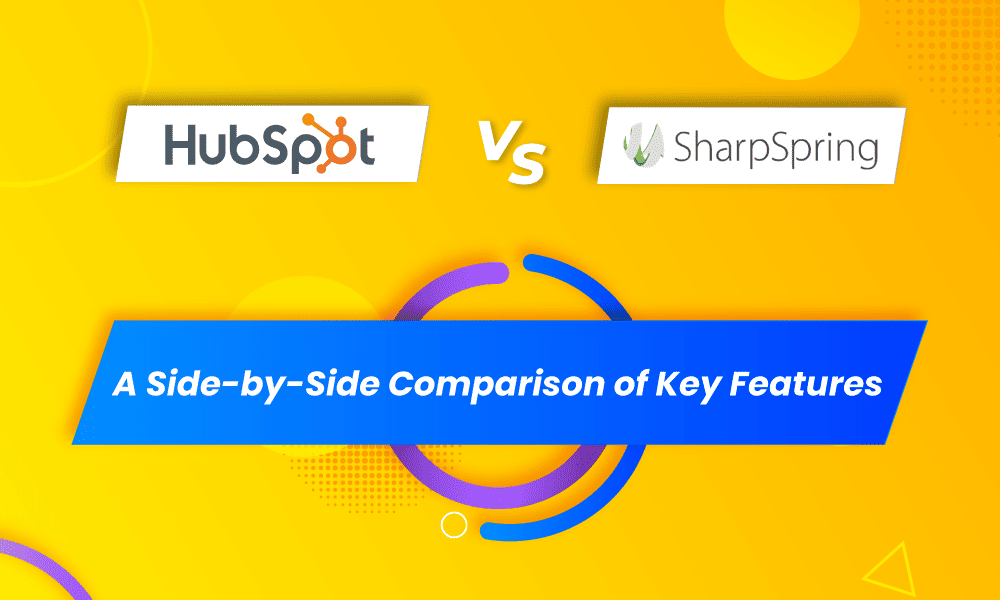 HubSpot vs SharpSpring logos side-by-side 2025 comparison