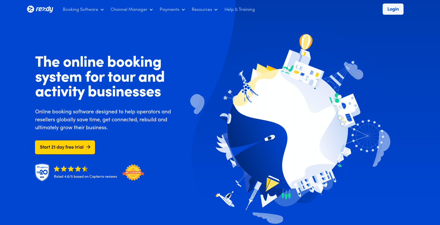 Rezdy travel agency crm software