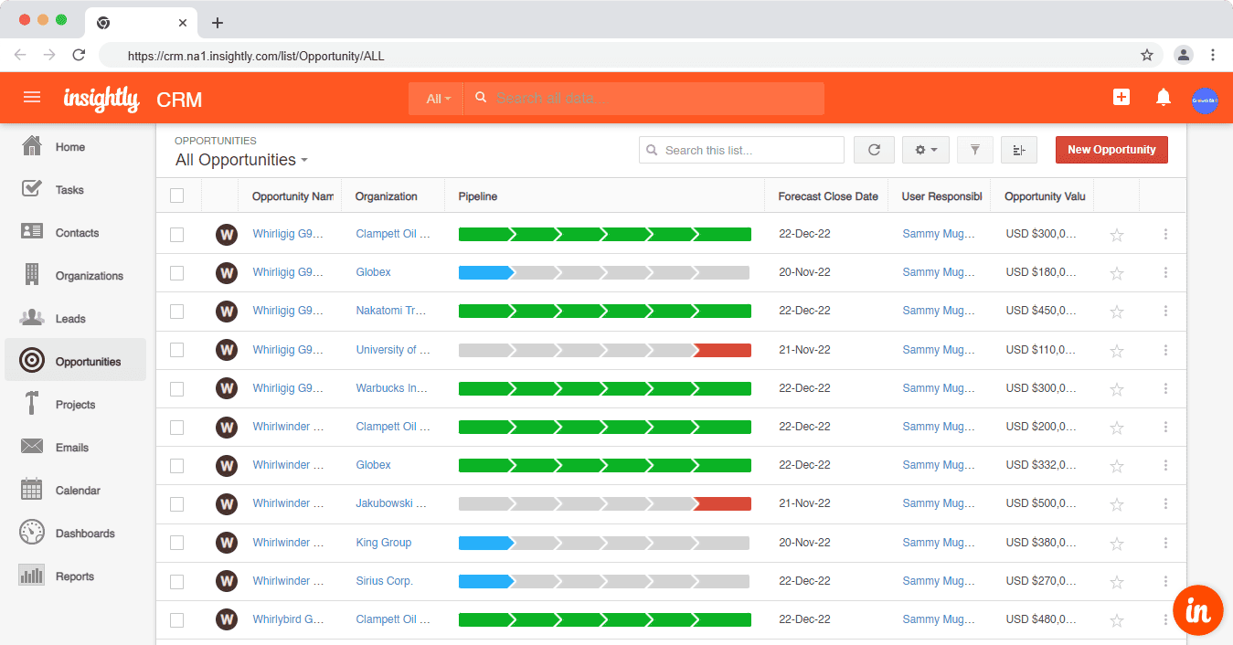 HubSpot vs Insightly: Opportunities in Insightly