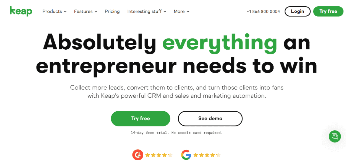 Keap – a CRM tool for architects and designers