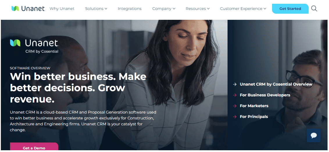 Unanet architecture CRM software