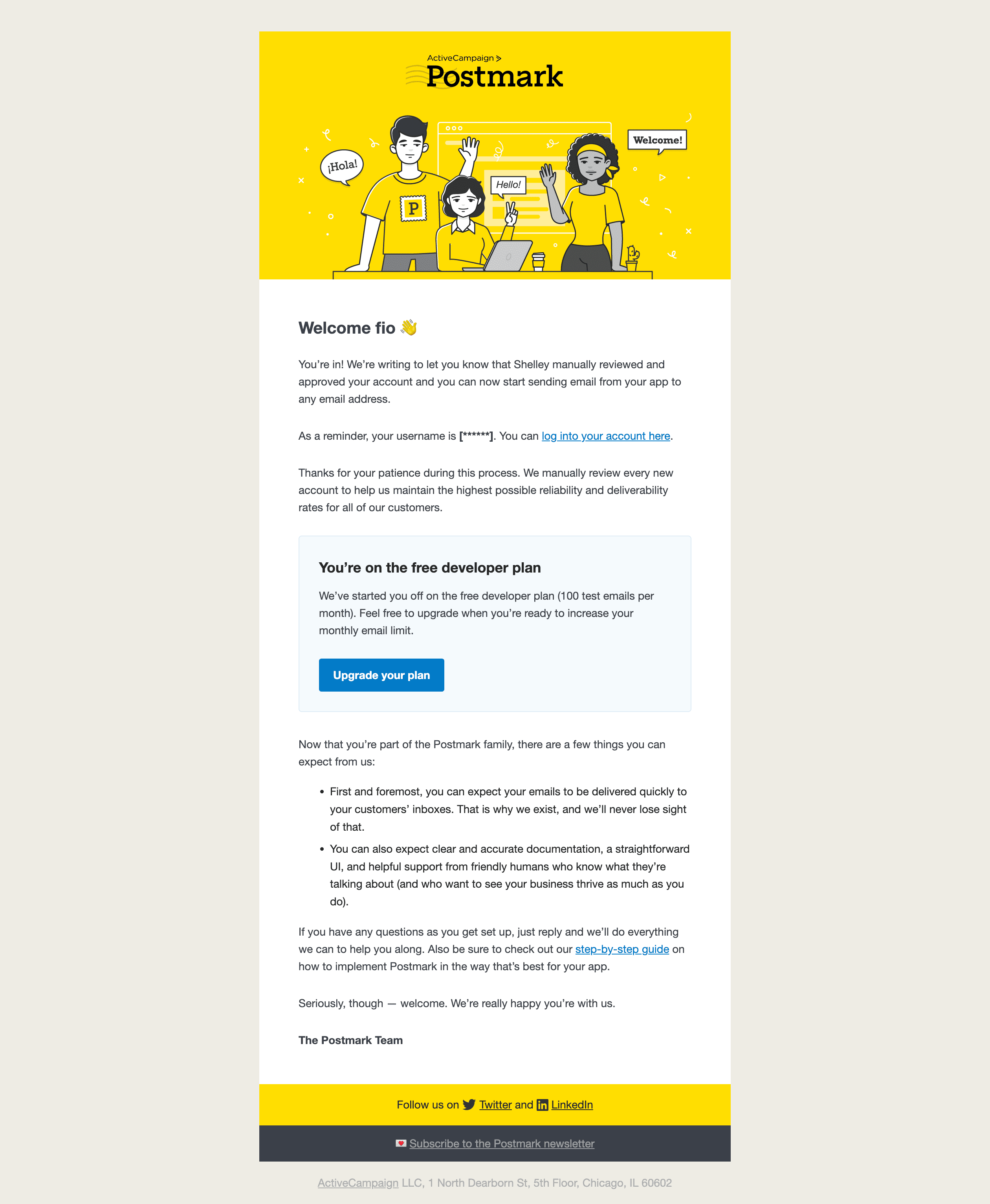 Transactional emails